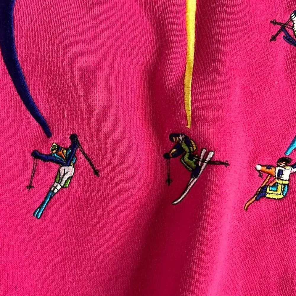 Vintage LimitedToo Kids Embroidered Ski Sweatshirt